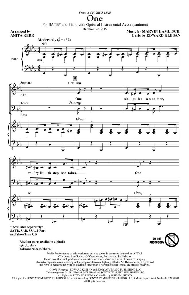 One (from: A Chorus Line)